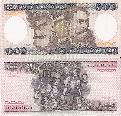 500 cruzeiros  (90) UNC Banknote