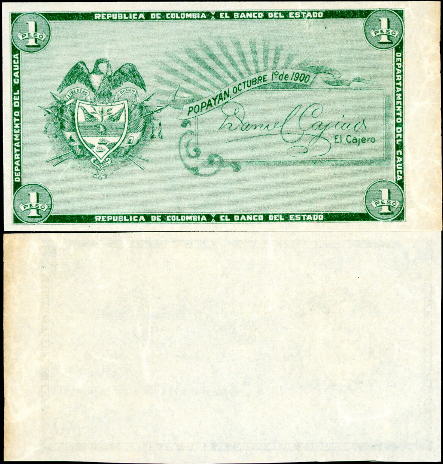 1 peso  (60) VF Banknote
