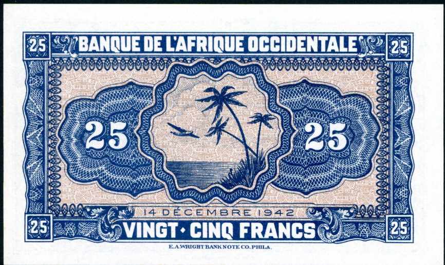 25 francs  (85) AU-UNC Banknote