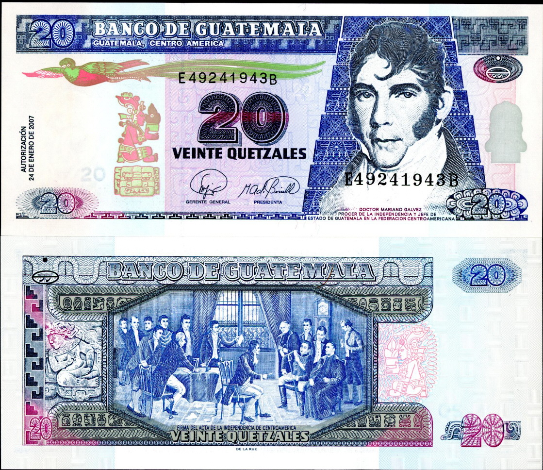 20 quetzales  (90) UNC Banknote