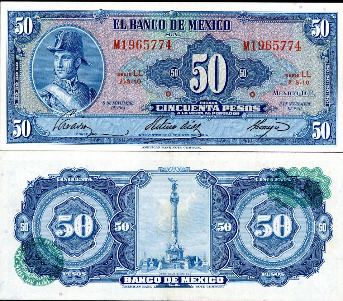 50 pesos  (70) EF Banknote