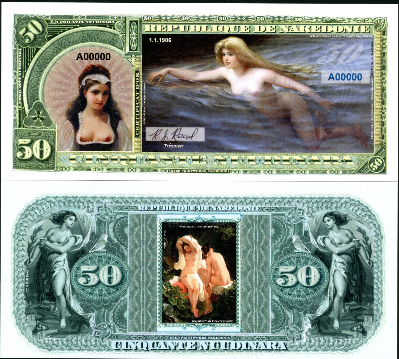 50 nuudinara  (90) UNC Banknote