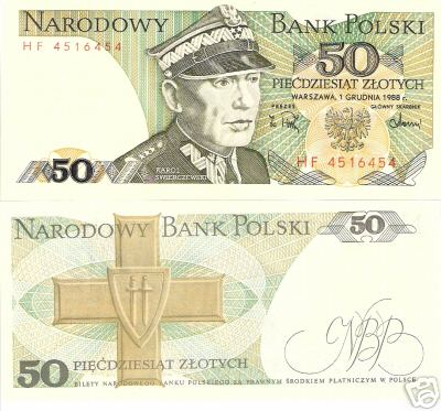 50 zlotych  (90) UNC Banknote