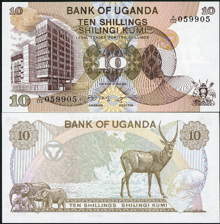 10 shillings  (90) UNC Banknote