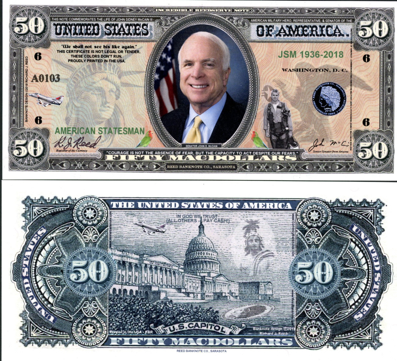 50 Macdollars  (90) UNC Banknote