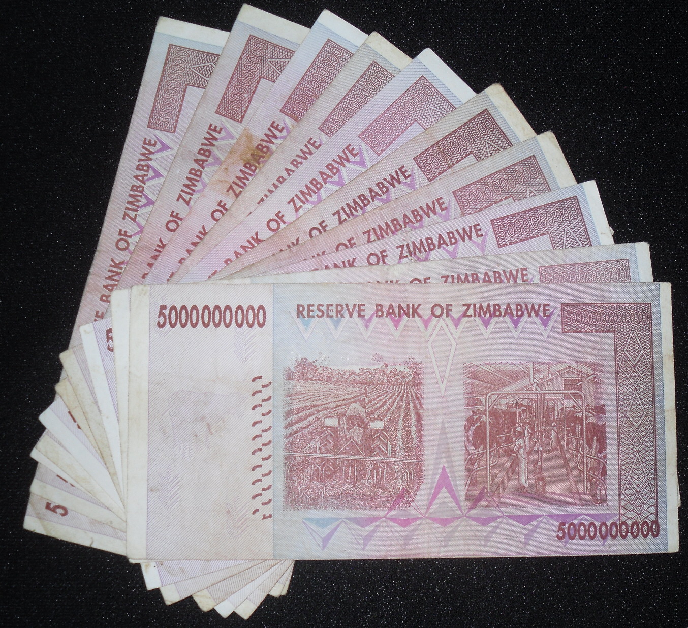 5,000,000,000 dollars  (50) F Banknote