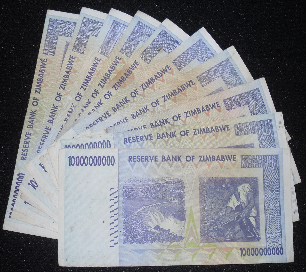10,000,000,000 dollars  (50) F Banknote