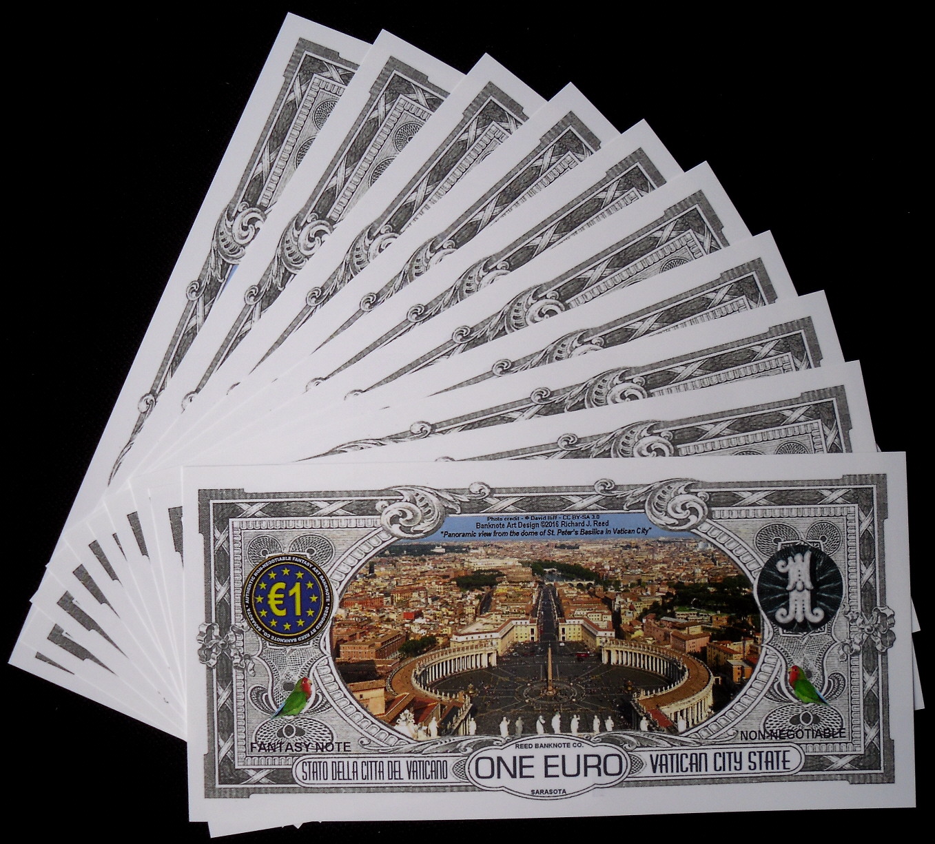 1 euro  (90) UNC Banknote