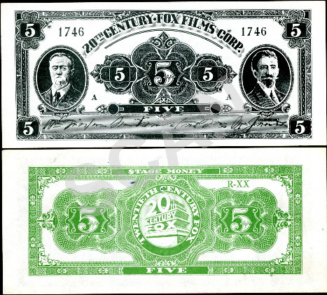 5 (dollars?)  (80) AU Banknote
