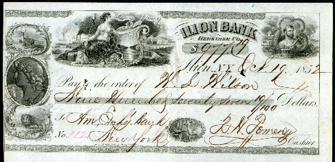 various dollars  VF Antique Check