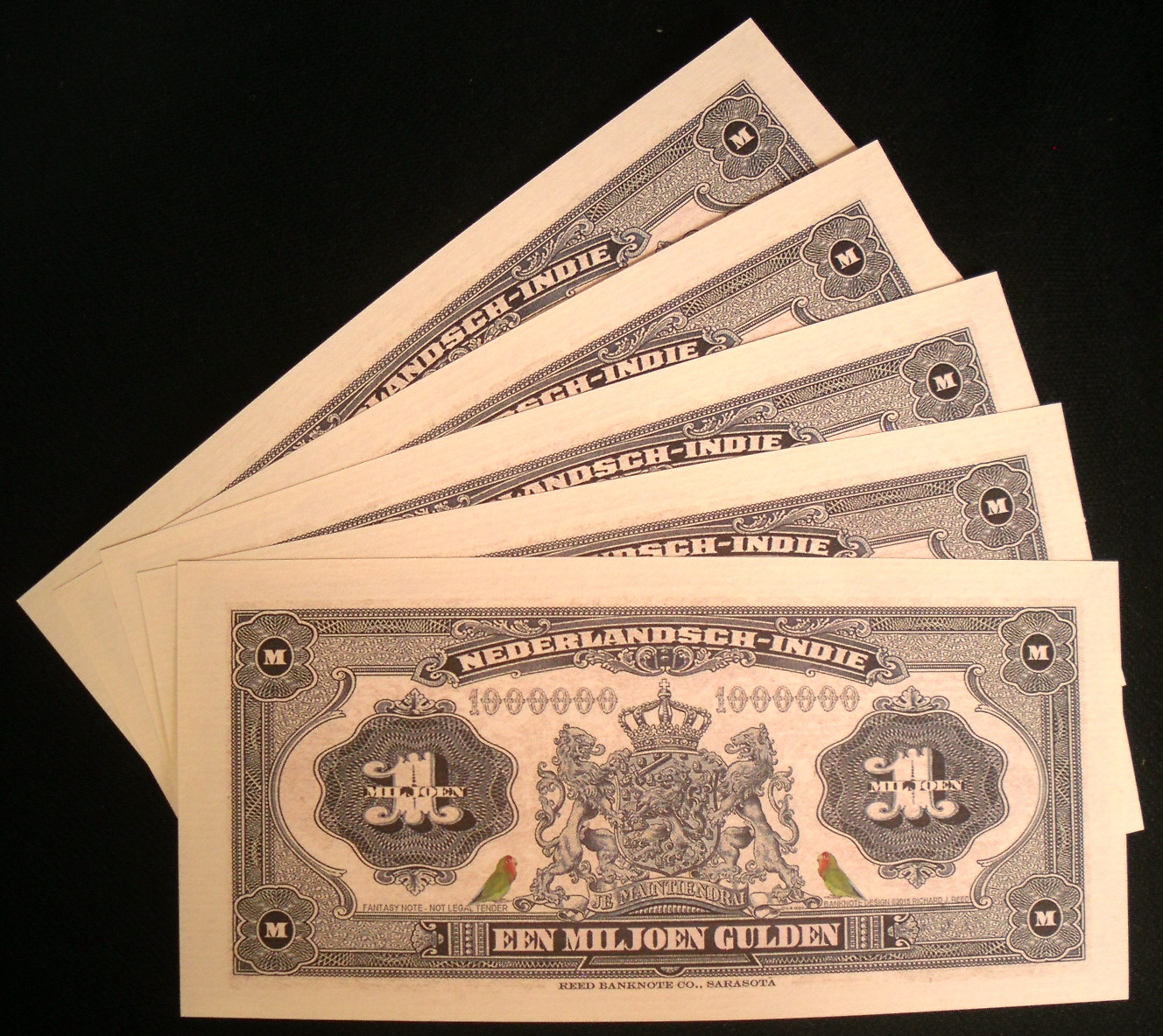 1,000,000 Gulden  (90) UNC Banknote