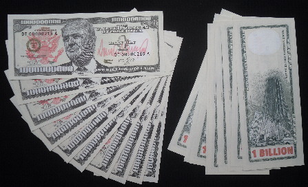1,000,000,000 dollars  (90) UNC Banknote