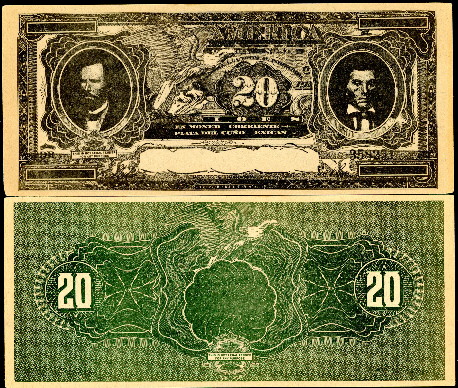 20 (dollars)  (70) EF Banknote