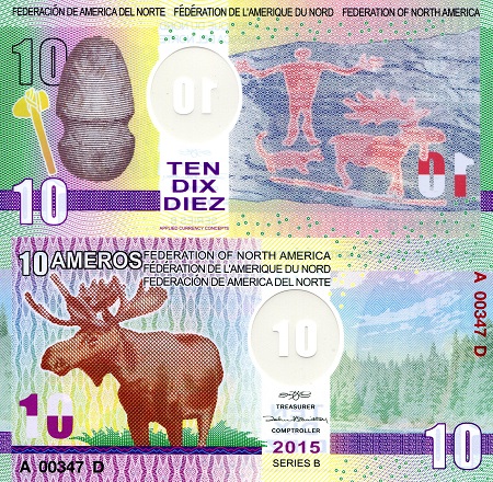 10 ameros  (90) UNC Banknote