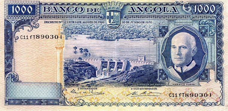 1000 escudos  (55) F-VF Banknote