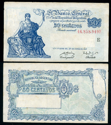 50 centavos  (60) VF Banknote