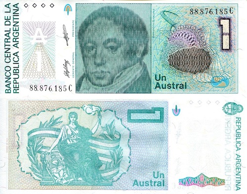 1 austral  (90) UNC Banknote