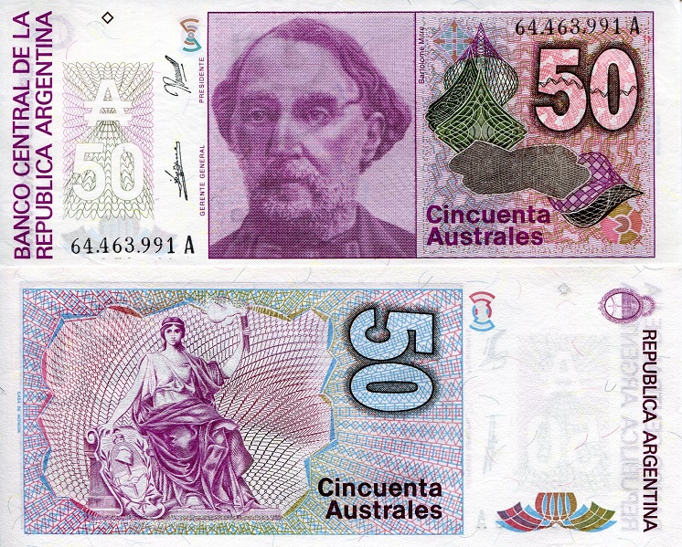 50 australes  (90) UNC Banknote