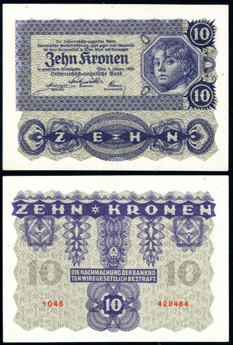 10 kronen  (70) EF Banknote
