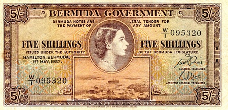 5 shillings  (60) VF Banknote