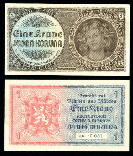 1 koruna  (70) EF Banknote