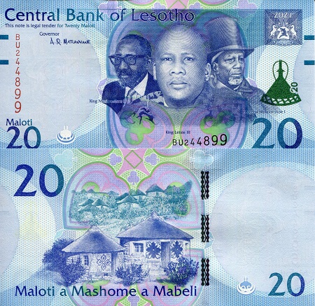 20 Maloti  (90) UNC Banknote