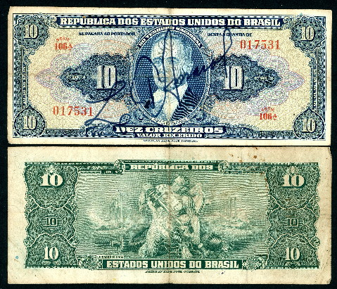 10 cruzeiros  (50) F Banknote