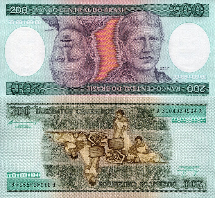 200 cruzeiros  (90) UNC Banknote