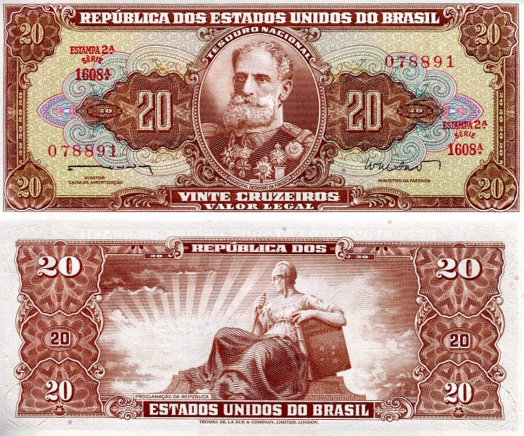 20 cruzeiros  (80) AU Banknote