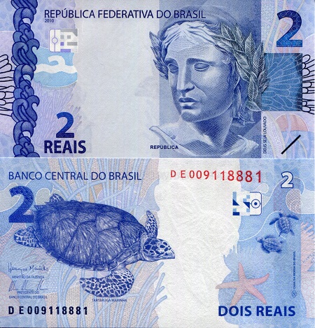 2 Reais  (90) UNC Banknote
