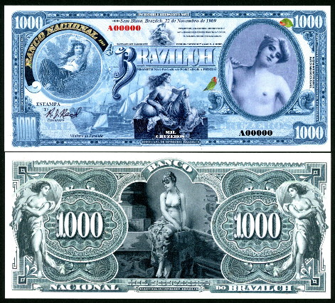 1000 cruzeros  (90) UNC Banknote