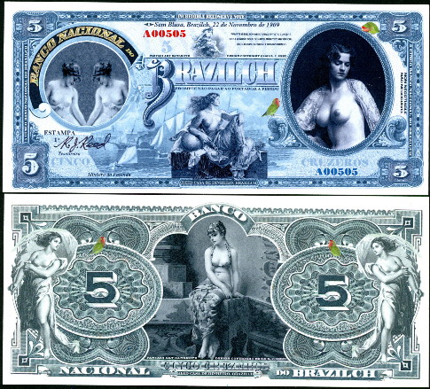 5 cruzeros  (90) UNC Banknote