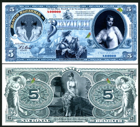 5 cruzeros  (90) UNC Banknote