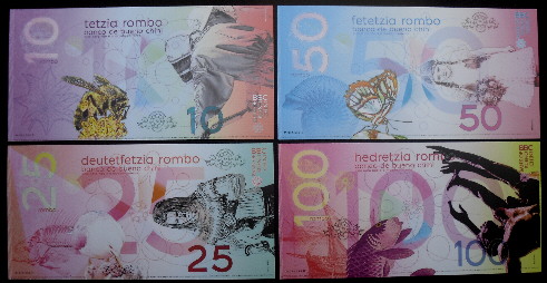 10-100 rombo  (90) UNC Banknote
