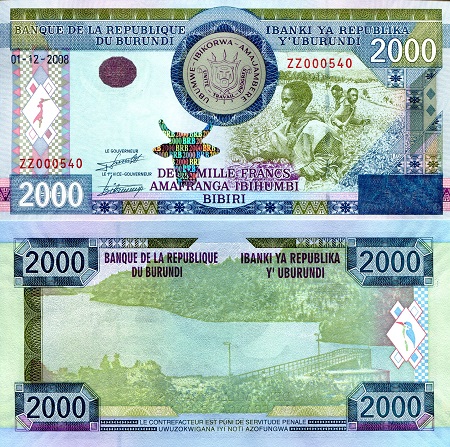 2000 francs  (90) UNC Banknote