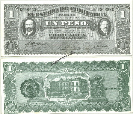 1 Peso  (80) AU Banknote