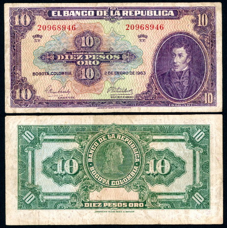 10 pesos oro  (50) F Banknote