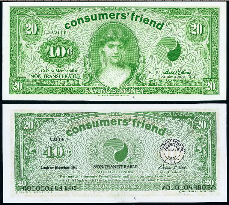 40 cents  (90) UNC Banknote