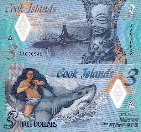 3 dollars  (90) UNC Banknote