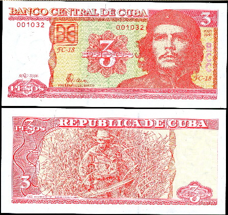 3 pesos  (80) AU Banknote