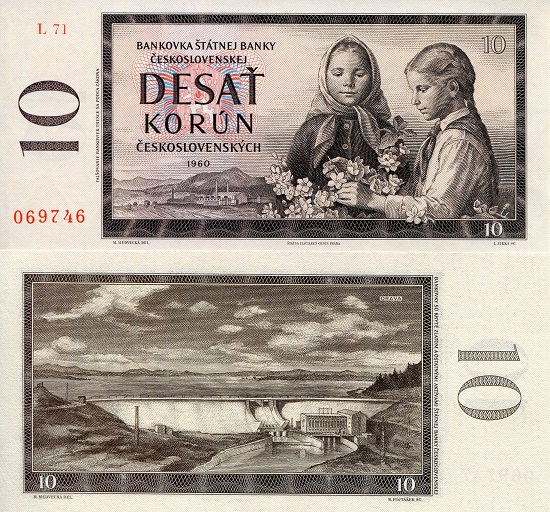 10 korun  (90) UNC Banknote