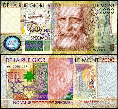 0 value specimen  (90) UNC Banknote