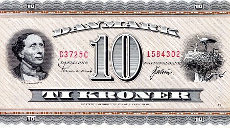 10 kroner  (85) AU-UNC Banknote