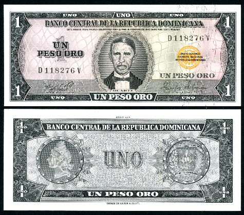 1 peso oro  (80) AU Banknote