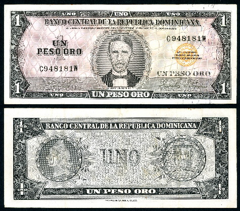 1 peso oro  (55) F-VF Banknote