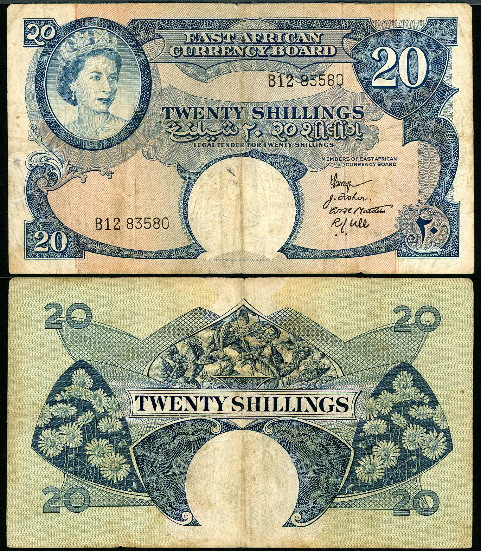 20 shillings  (50) F Banknote