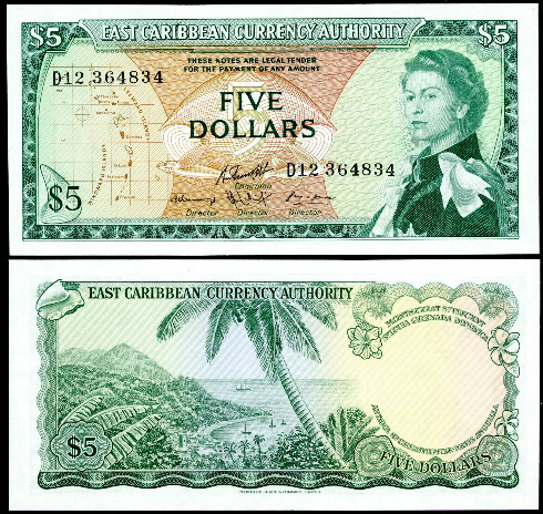 5 dollars  (90) UNC Banknote
