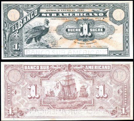 1 sucre  (80) AU Banknote