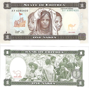 1 nafka  (85) AU-UNC Banknote