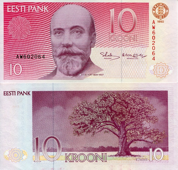 10 krooni  (90) UNC Banknote